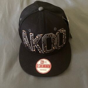 Akoo Black and Brown Snapback Cap
